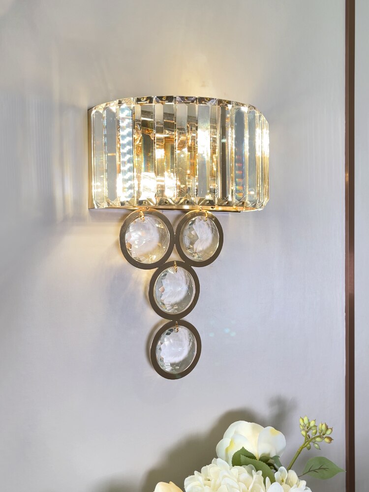 Attached 2.0 (Gold) Crystal Wall Light